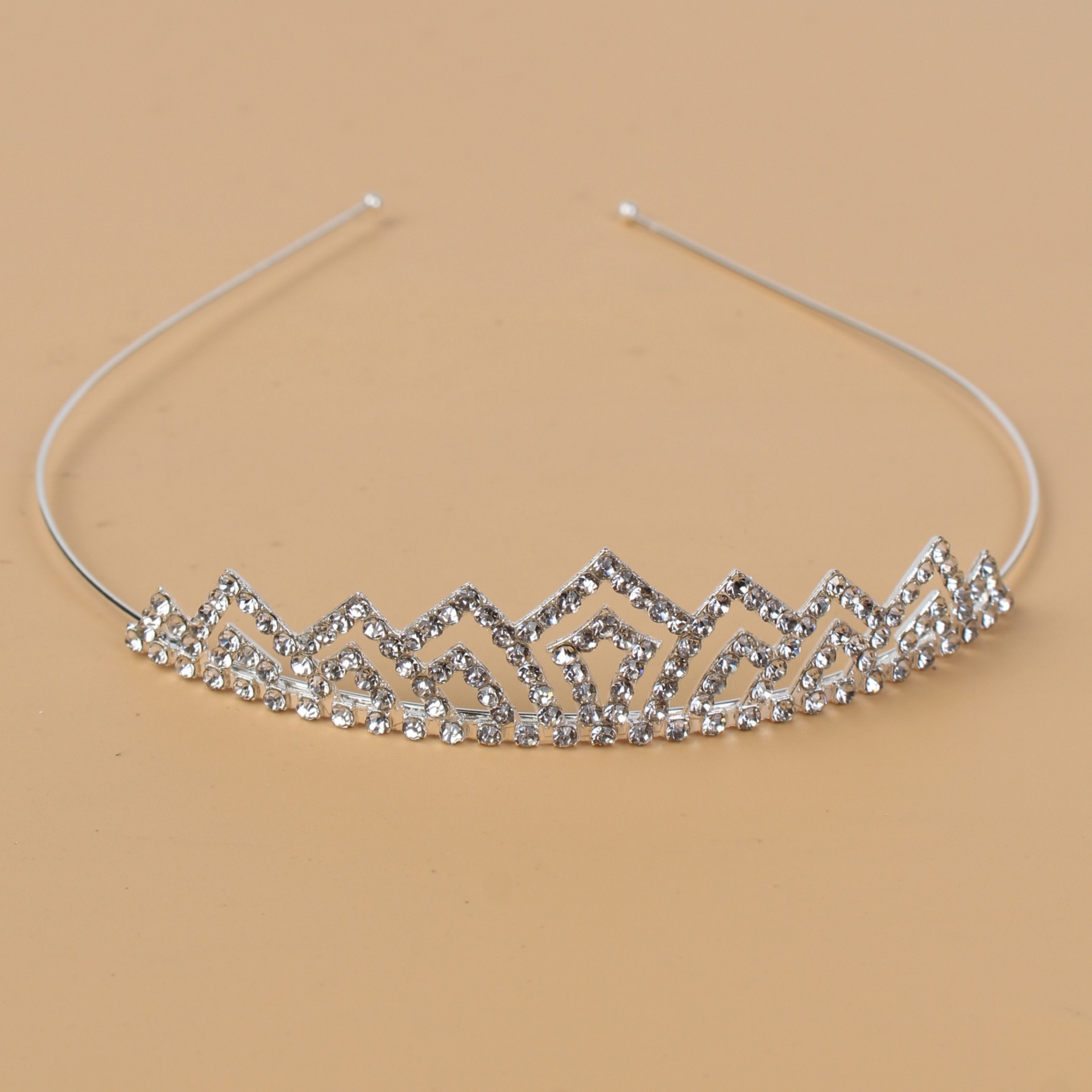Princesa de cristal coreana corona de novia diamante de cristal anillo de cabello estudio de fotos accesorios para el cabello vestido de boda