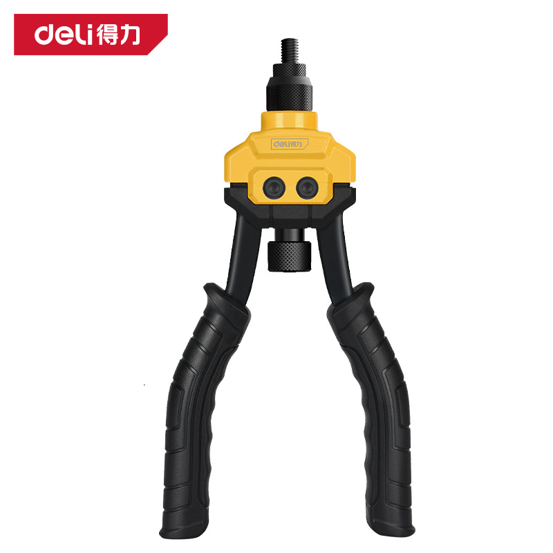 得力拉铆枪双把拉铆枪可拉不锈钢钉拉铆枪手动拉铆螺母枪DL2312