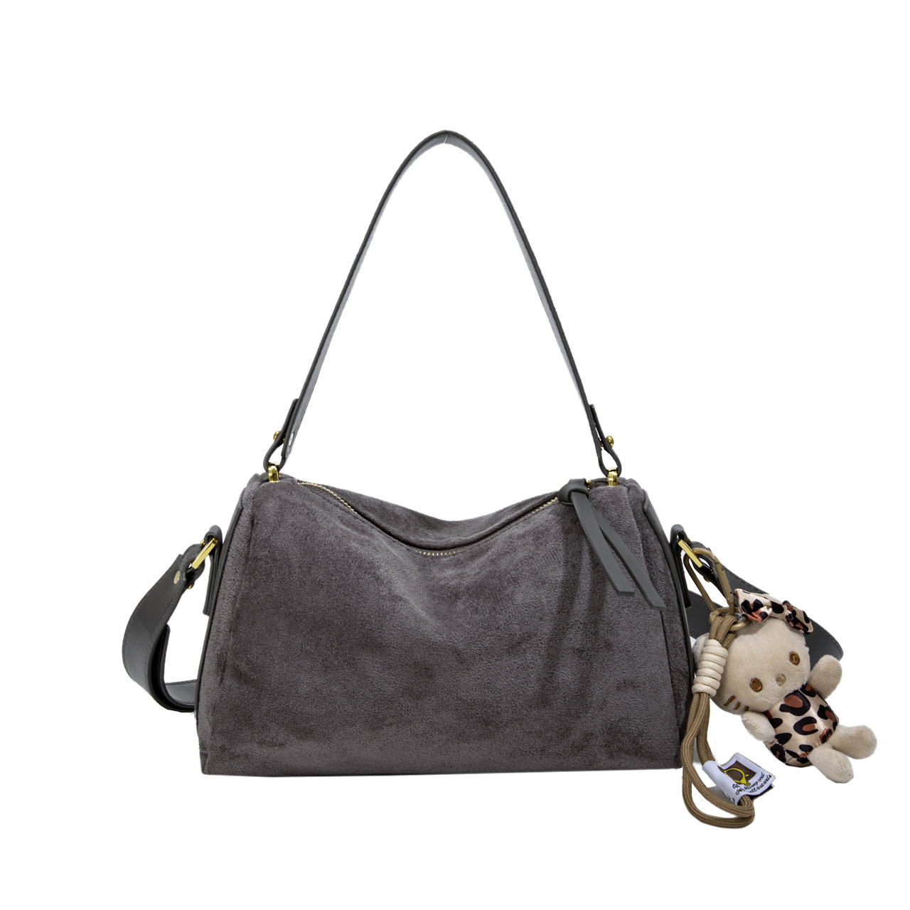 2025 nuevo otoño invierno esmerilado bolso de brazo portátil bolso de hombro de mujer bolso de almohada de viaje simple bolso de mochila