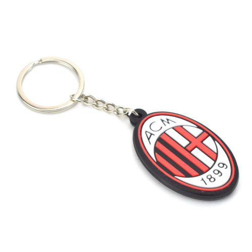 PVC team badges keychain souvenir fan gear gift pendant Barcelona Real Madrid Argentina Chelsea