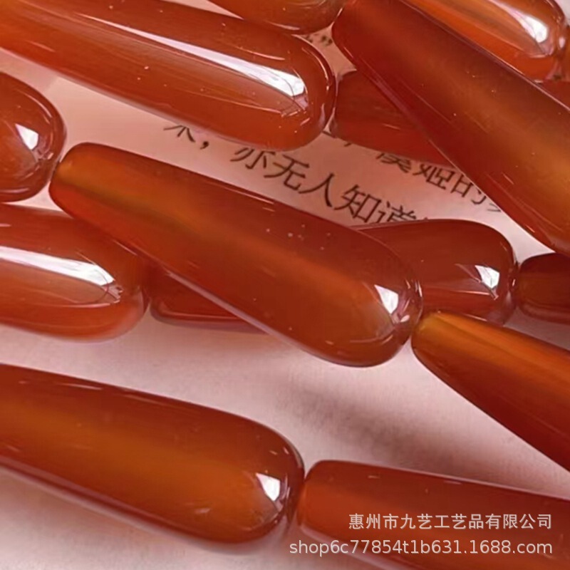 8 * 12mm紅瑪瑙水滴珠散珠耳飾りヘアピン玉かんざし花流蘇漢服部品diyアクセサリー卸売り|undefined