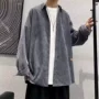 美式男士宽松长袖衬衣