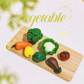 DOLLHOUSE迷你小号蔬菜娃娃屋仿真模型 小布娃娃摆设玩具 D199