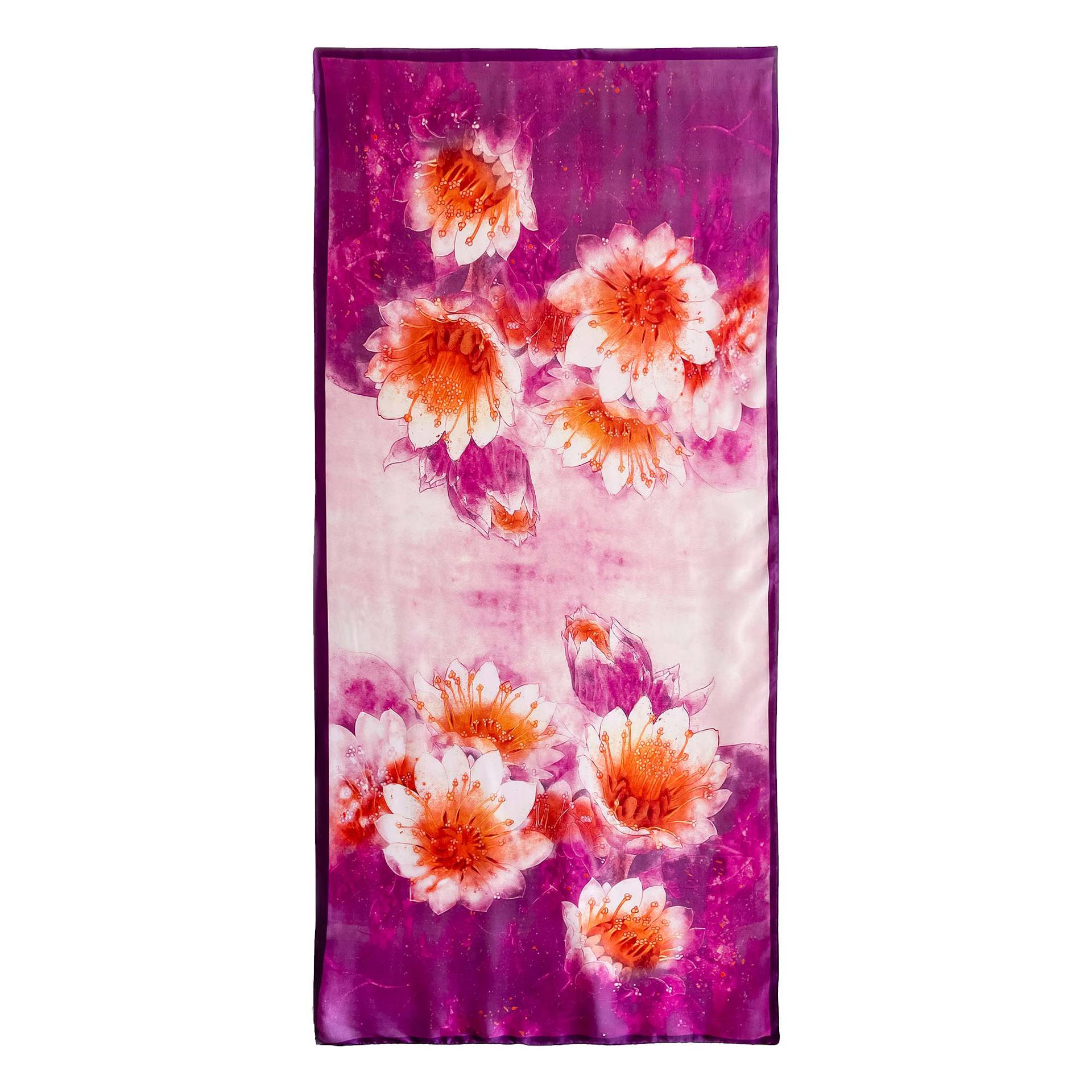 Nuova sciarpa di seta da donna primavera/estate versione coreana moda e stile elegante scialle sciarpa di seta di simulazione a doppio scopo_voghion.com