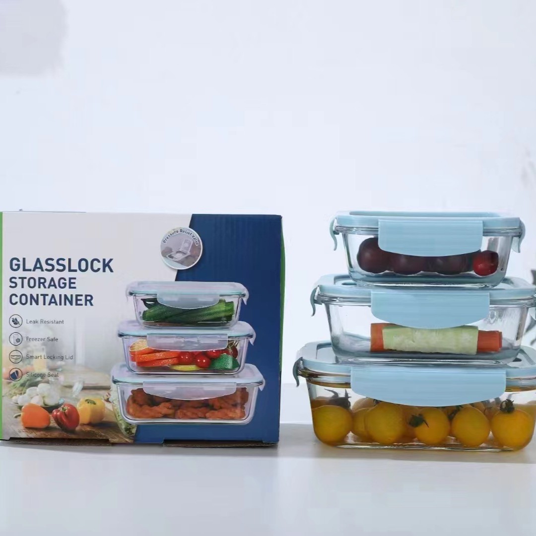 Caja de almuerzo de vidrio que se puede calentar en horno de microondas, caja de almuerzo especial para estudiantes para llevar al trabajo, tazón de almuerzo, caja de preservación de alta silicona