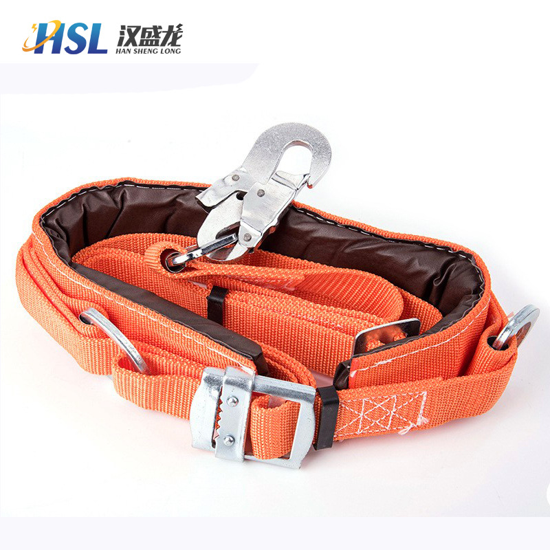 加厚电工作业安全带 防坠落施工电工单腰保险带 国标电工保险带