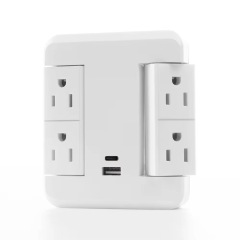 美規サージ保護調整角度pd急速充電1回転4充電コンセント