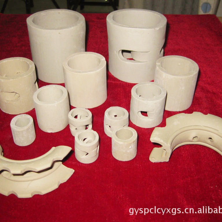 供应陶瓷化工散堆填料 耐高温耐酸 鲍尔环拉西环矩鞍环填料