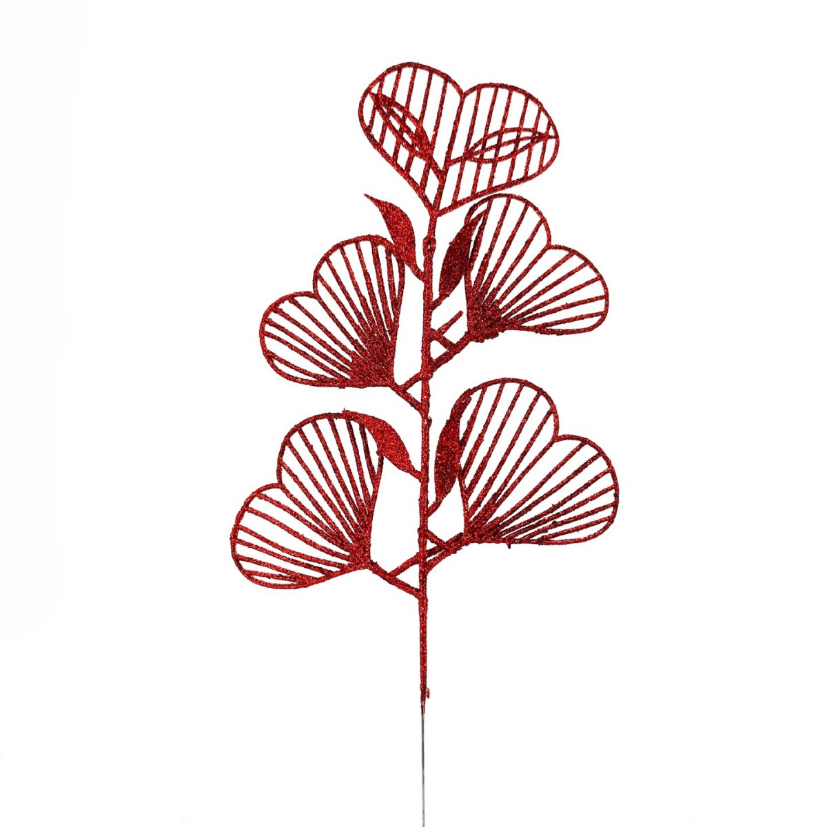 Nuevo oro de polvo de amor 36cm Navidad decoración adornos de oro de polvo de flores de amor