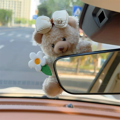 Car ornaments – Creative Cute Pet Bear Rearview - cute-bear-style-9-rear-mirror-ornaments