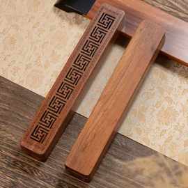 中式禅意木质线香炉卧室香盒家用香插座沉香檀香熏香炉双层香盒