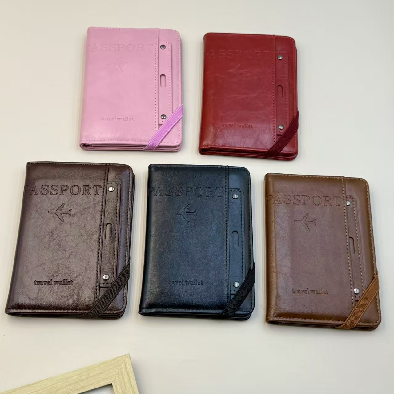 Anti-theft RFID Passport Holder Multi-functional Card Wallet Travel Document Boarding Pass Organizer Ticket Holder Travel Passport Wallet