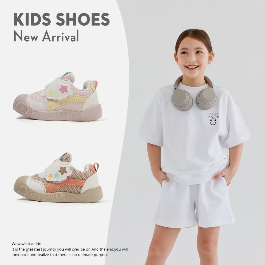 Light Toddler Shoes for Girls, Toddler Shoes, Soft-Soled Baby Sneakers, Baby Non-Slip Shoes, Summer Baby Boy Shoes