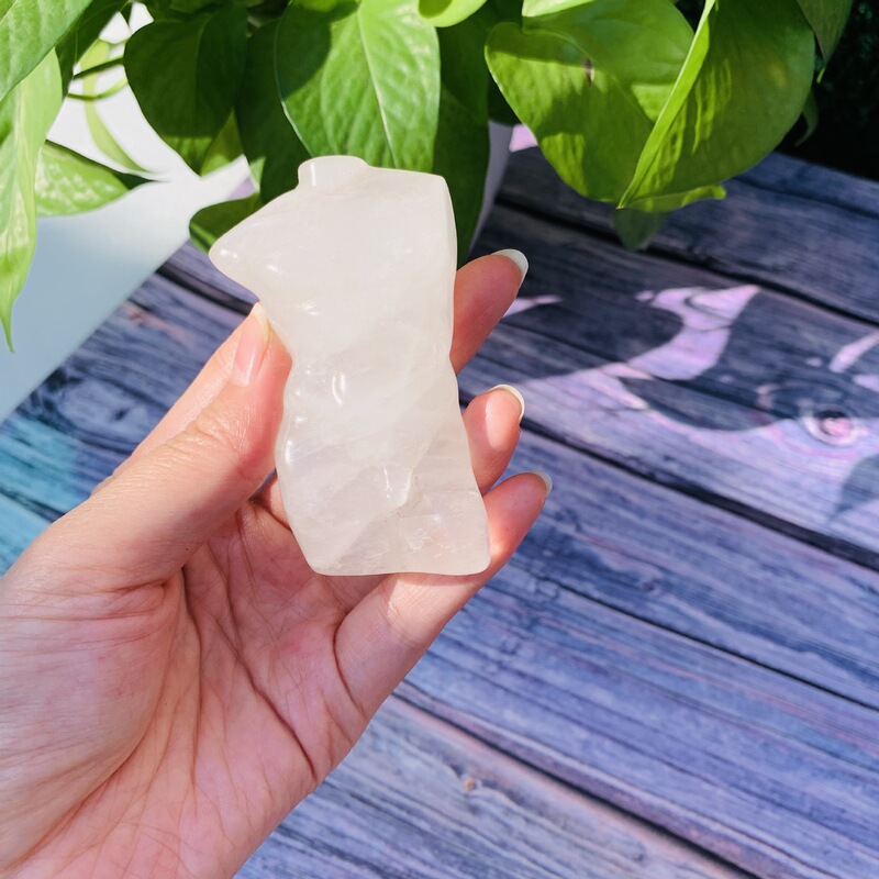 男模女模天然水晶多种材质原石雕刻件水晶摆件 图 13