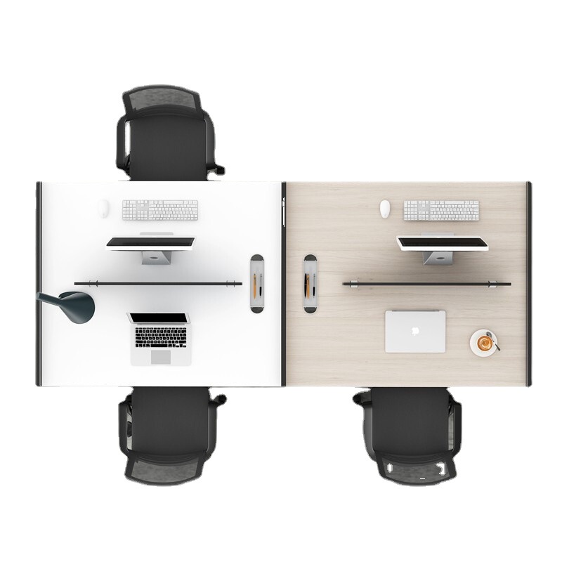 Mesa y silla de oficina de personal moderno simple combinación de tres personas 4 personas pantalla de trabajo fábrica de muebles de oficina