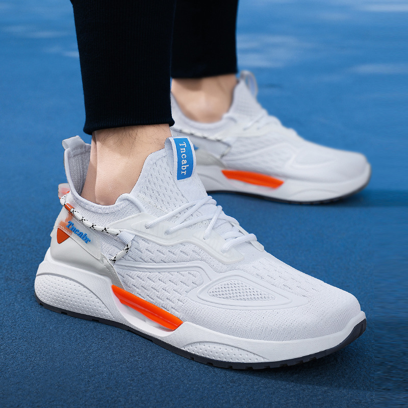 Comercio exterior de alta calidad para hombres de verano baja red transpirable zapatos para correr suela gruesa amortiguadora zapatos deportivos casuales de entrenamiento cómodos