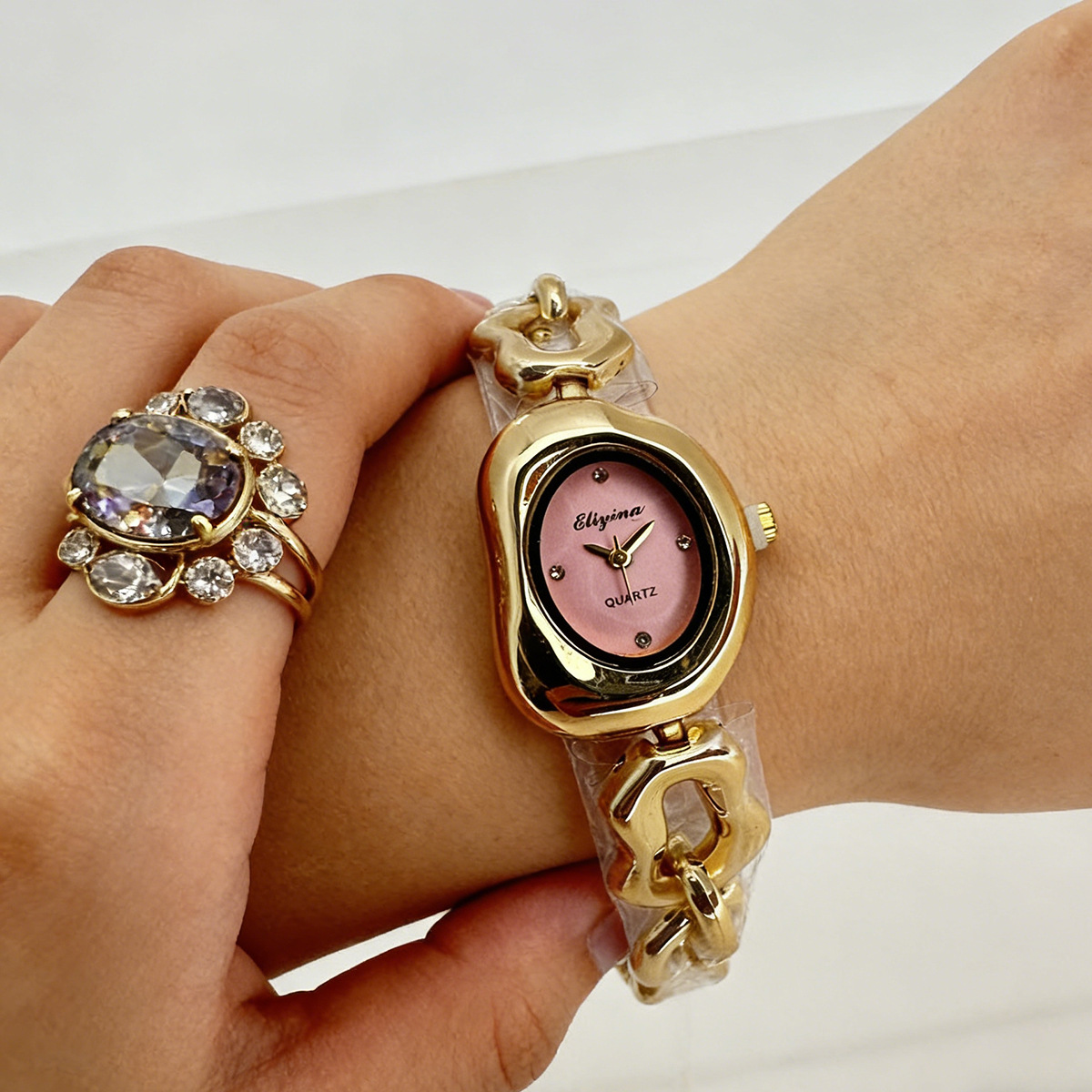 5-teiliges Damen-Quarzuhr-Set mit Armband