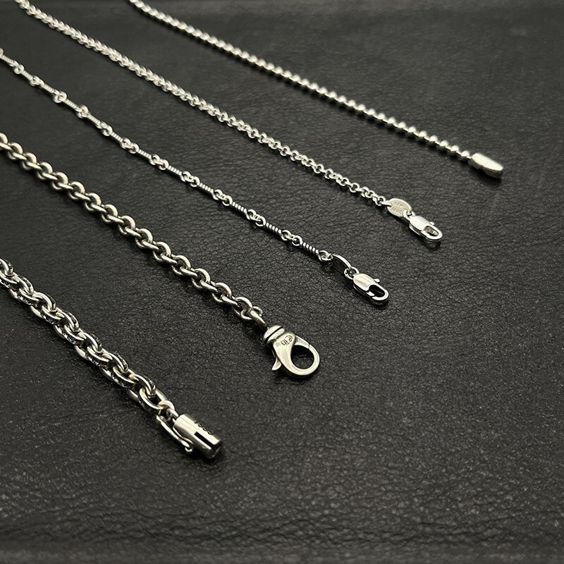 Trendy Jewelry Single Chain Thai Silver Retro Sweater Chain Thick Letter Chain Cross Chain Thin Pearl Chain Round Bead Chain Twist Chain Trendy Jewelry Single Chain Thai Silver Retro Sweater Chain Thick Letter Chain Cross Chain Thin Pearl Chain Round Bead Chain Twist Chain