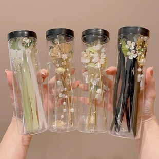 New Chinese Style Hairpin Women's Antique Hanfu Cheongsam Hair Accessories Back of Head Wooden Hairpin High-grade All-match Hairpin Headwear