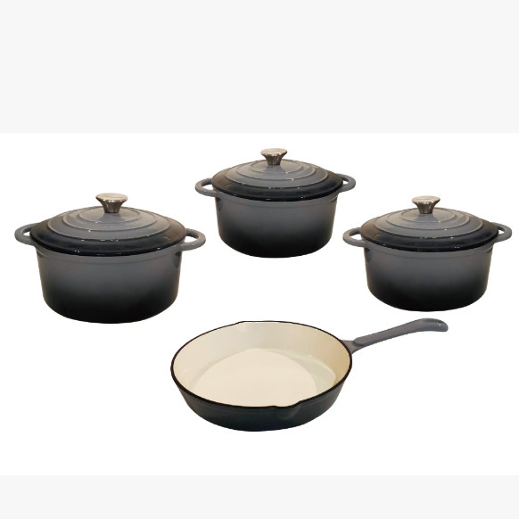 Placa de cocina de hierro fundido 7PCS anti-contracción cocina multifuncional antiadherente cubierta de cocina image 11