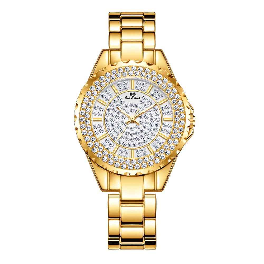BS Explosion Model New Hot Selling Factory Direct Foreign Trade Watch Light Luxury Fashion Quality Full Diamond Female Watch Representative Hair FA0280L