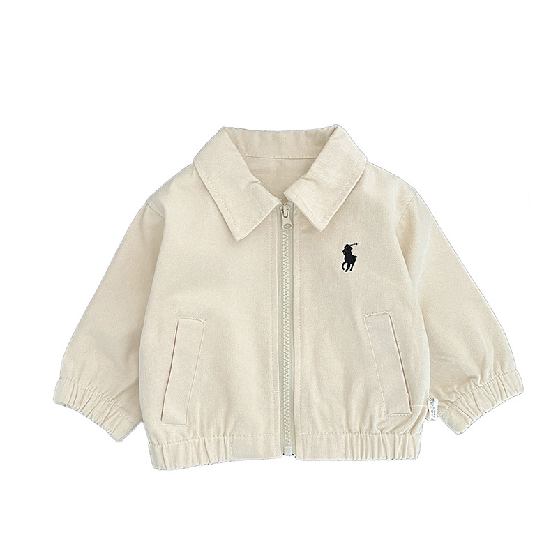 Chaqueta infantil de primavera y otoño de 2026 chaqueta de solapa para niños y niñas, camisa de cremallera de otoño para niños, blusa de moda
