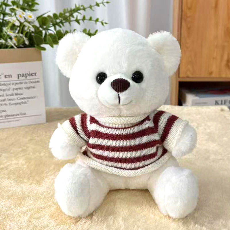 Suéter transfronterizo Teddy Bear muñecas muñecas juguetes de peluche actividad de publicidad LOGO impresión regalos de graduación escolar