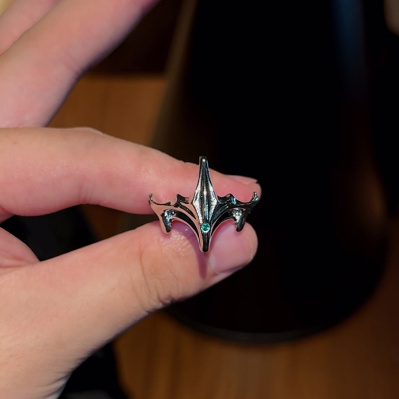 Leo "Crown of the Lion" Ring Fan-Derived Niche Design High-End Anime Ultraman Peripheral Ring