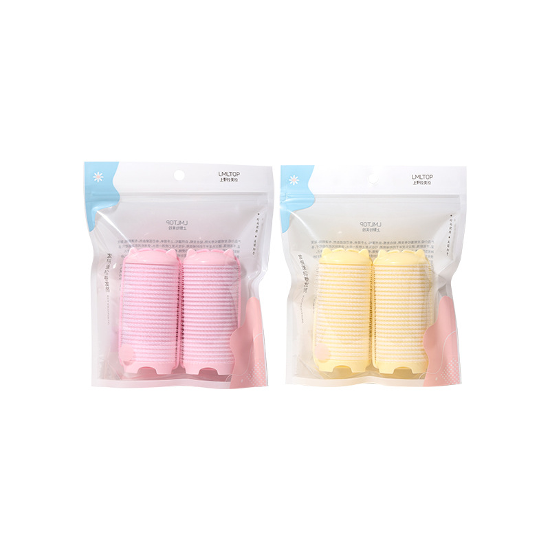 Lmltop dos rizador de pelo autoadhesivo que forma el rollo suelto lindo flequillo fijo pelo curler c268