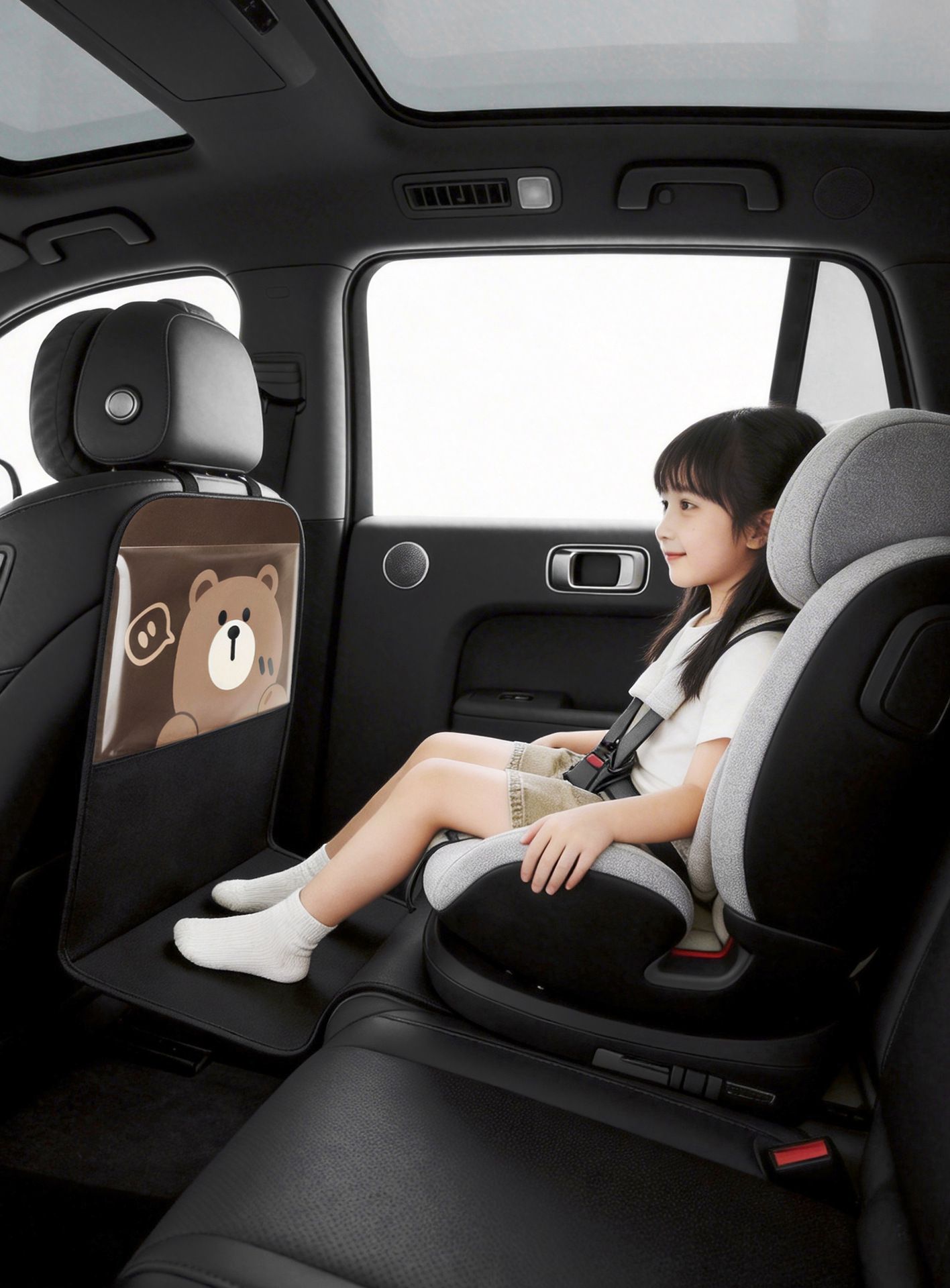 Children's Safety Seat Footrest with Adjustable Flat Storage and Two-In-One Large Footrest in Stock