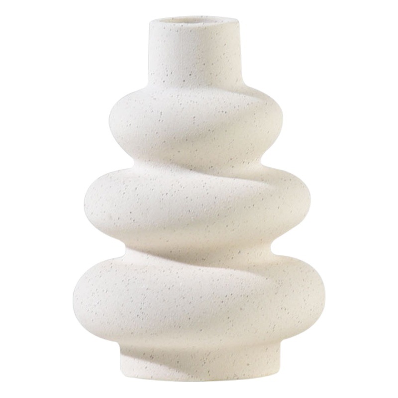 Jarrones de cerámica exclusivos transfronterizos Adornos decorativos de alta calidad esmerilados