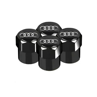 Suitable for car tire Other Automotive Exterior Supplies - black-audi-four-rings-4-pieces-black