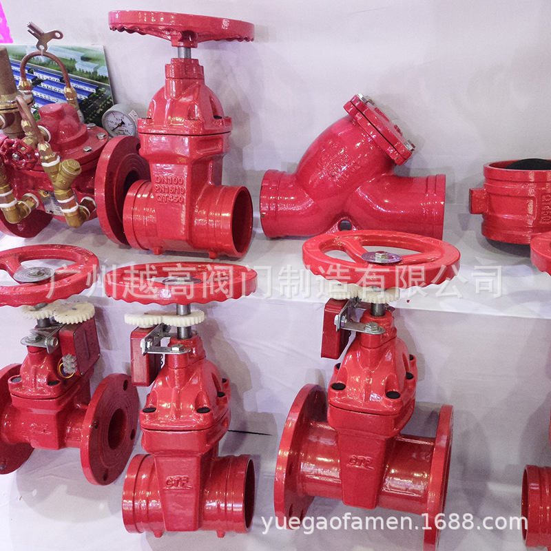 正丰阀门 良精阀门Z81X-16沟槽明杆软密封闸阀 手动卡箍消防闸阀