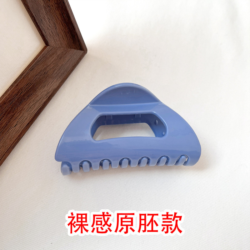 热销三角形软硅胶鲨鱼夹简约百搭舒适抓夹法式夹耐磨耐用几何风|undefined