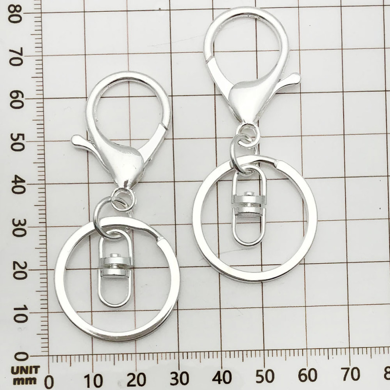 1 個 25/30 ミリメートルキーリングチェーンマルチカラーオプションキーホルダー鉄キーリング diy 基本ジュエリーアクセサリー|undefined