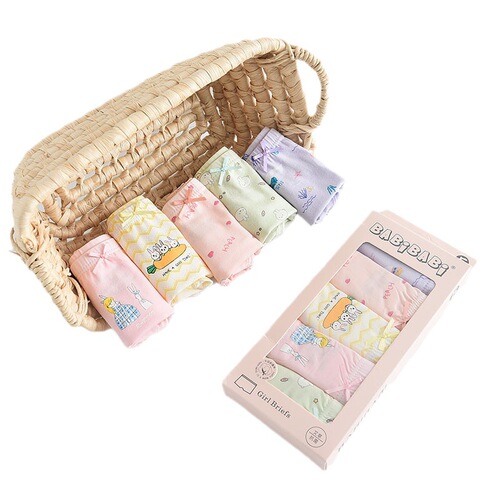 Barbi New Children's Underwear Gift Box Girls Cartoon Shorts Toddler Briefs Briefs Boneless Style