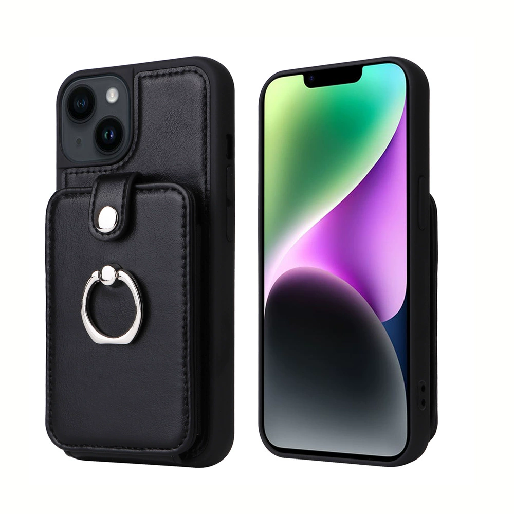 Чехол для телефона Apple iPhone 13 Pro Max, защита от падений, карман для карты с кольцом