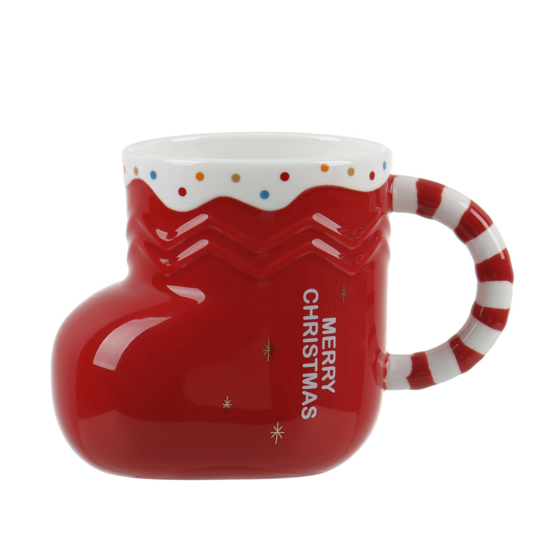 クリスマスカップ創意クリスマス陶磁器カップ雪だるまマグカップ高顔値カップクロスボーダー外国貿易お土産|undefined