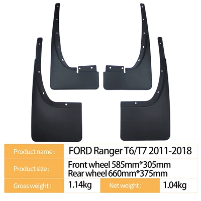 Mudguard Ranger T6/T7 11-18 cross-border
