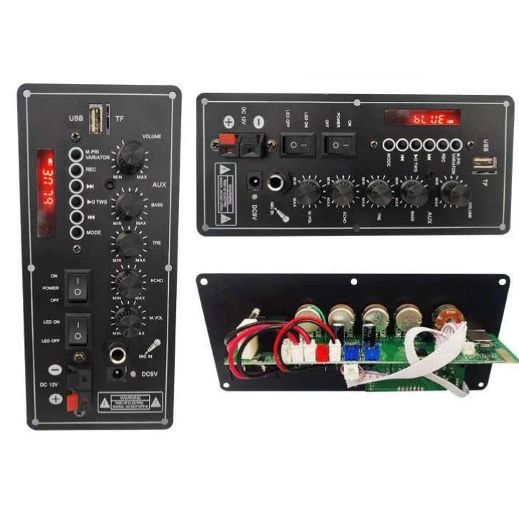 Перезаряжаемый усилитель для экрана автомобиля, усилитель для колонок для танцевальных групп, плата усилителя с литиевой батареей 7.4В, уличный Bluetooth-усилитель для тележки