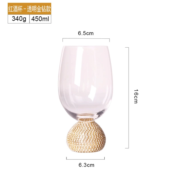 Transparent wineglass