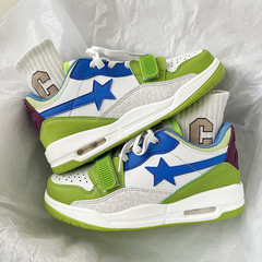 國潮ins港風撞色流星潮流氣墊鞋男ulzzang原宿百搭情侶慢跑運動鞋