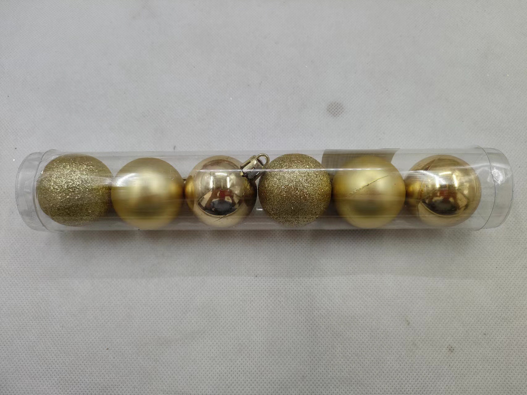 Bola de Navidad Halloween regalo de Navidad árbol de Navidad decoraciones colgante galvanoplastia bola traje de oro y plata rojo 4cm conjunto 6