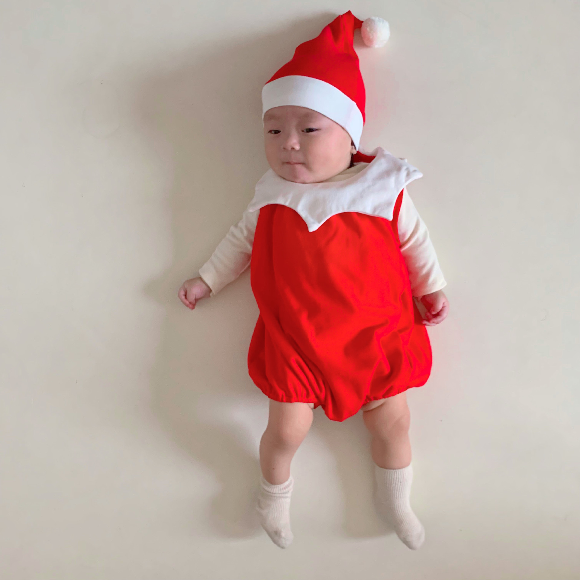 24 primavera nuevo bebé mono ins estilo coreano mameluco Navidad ropa bebé vacaciones vestido traje vaina