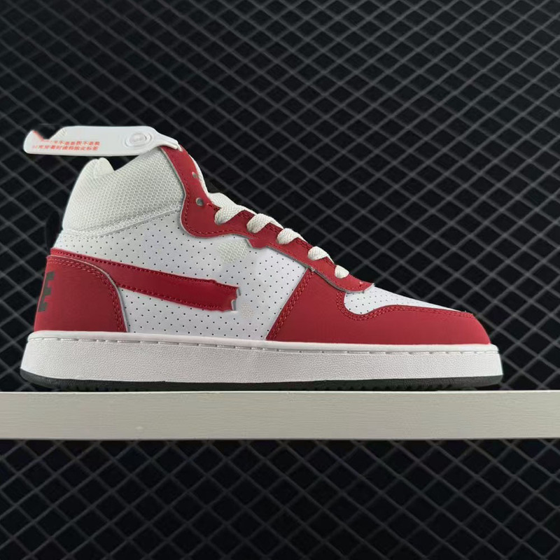 Little Air Force Mid2 "Navywhite" Academy Series Leather Sports Sneakers Couple's Shoes Casual Walking Shoes