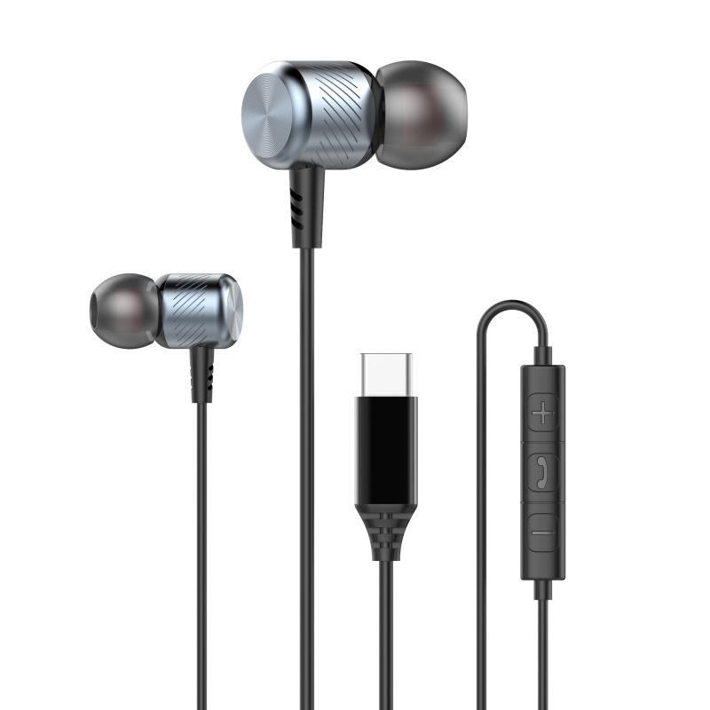 Type-c音楽有線イヤホン多機種互換高音質イヤホン携帯電話k歌耳麦調節付き|undefined