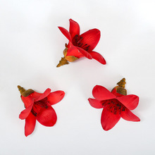 仿真花红色木棉花英雄花攀枝花花朵高端花艺插花装饰工程造景花材