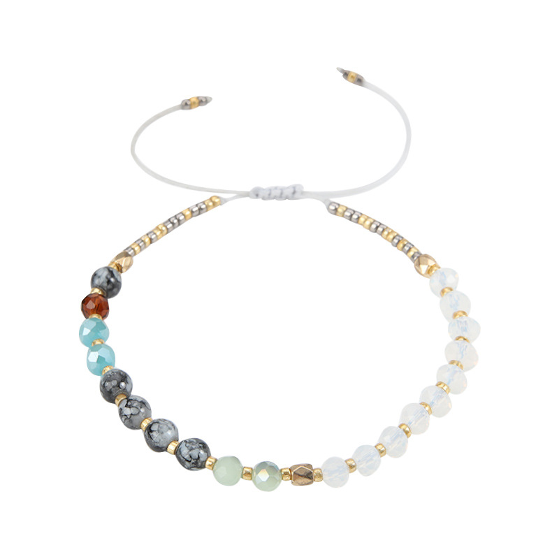 1 Piece Fashion Round Glass glass Beaded Womenu0027S Bracelets