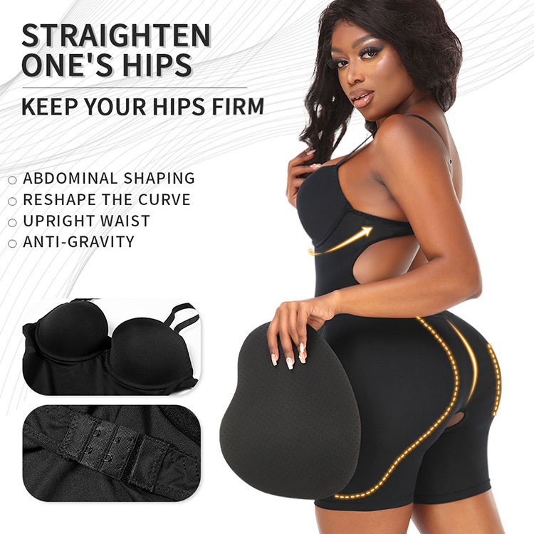 TOPMELON Push-up Bra Thickeneded Crotch-enhancing Fat Buttocks Body Shaping Abdomen Sling One-piece Shapewear shaperw Ea TOPMELON Push-up Bra Thickeneded Crotch-enhancing Fat Buttocks Body Shaping Abdomen Sling One-piece Shapewear shaperw Ea
