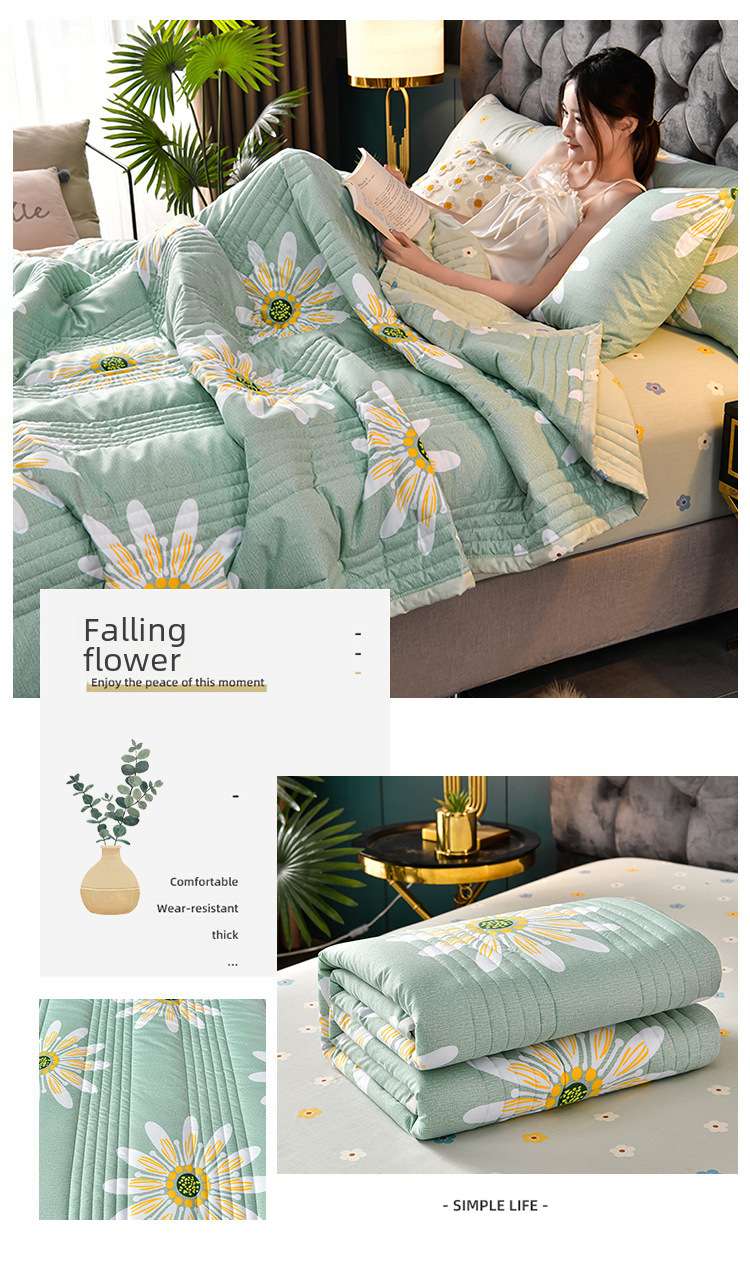 Postage Delivery Gift Bag] Small Fresh Water Washing Summer Cool Quilt Air Conditioned by Live Broadcast Explosions Supply of One Piece